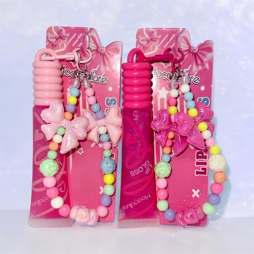 New Lip Gloss Keychain Set